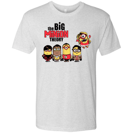 T-Shirts Heather White / Small THE BIG MINION THEORY Men's Triblend T-Shirt