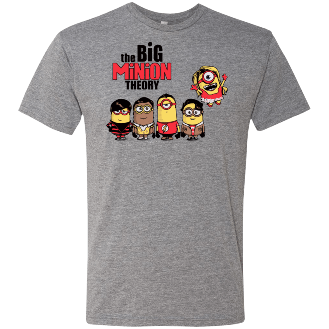 T-Shirts Premium Heather / Small THE BIG MINION THEORY Men's Triblend T-Shirt