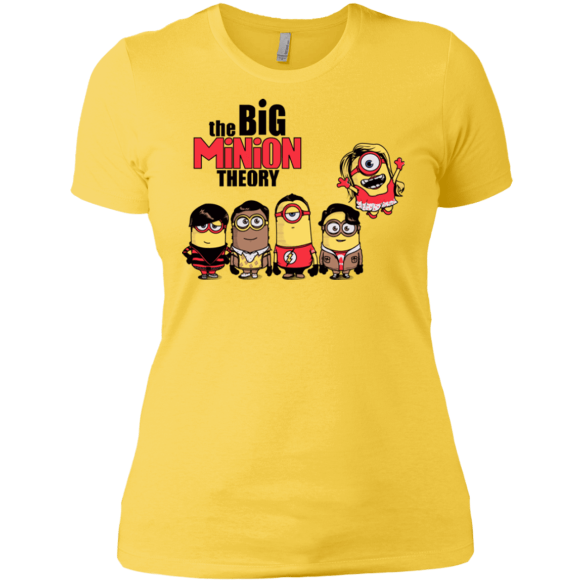 T-Shirts Vibrant Yellow / X-Small THE BIG MINION THEORY Women's Premium T-Shirt