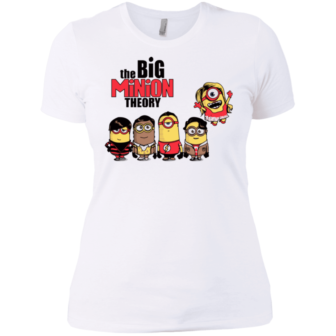 T-Shirts White / X-Small THE BIG MINION THEORY Women's Premium T-Shirt