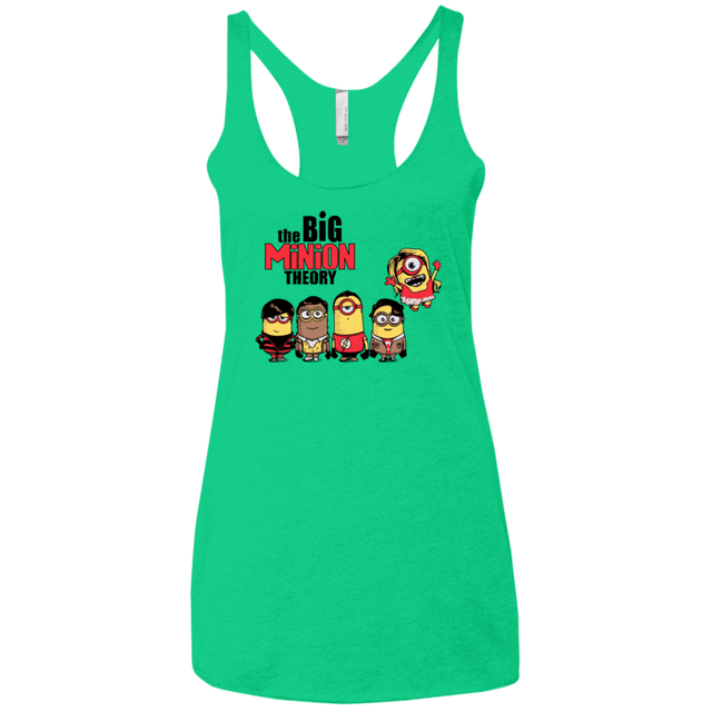 T-Shirts Envy / X-Small THE BIG MINION THEORY Women's Triblend Racerback Tank