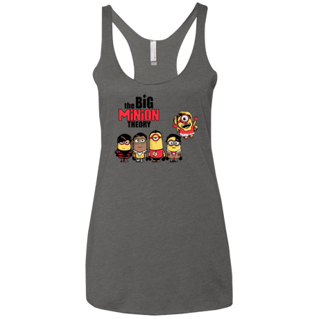 T-Shirts Premium Heather / X-Small THE BIG MINION THEORY Women's Triblend Racerback Tank