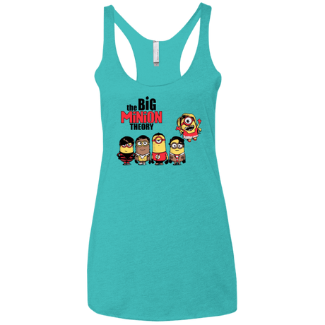 T-Shirts Tahiti Blue / X-Small THE BIG MINION THEORY Women's Triblend Racerback Tank