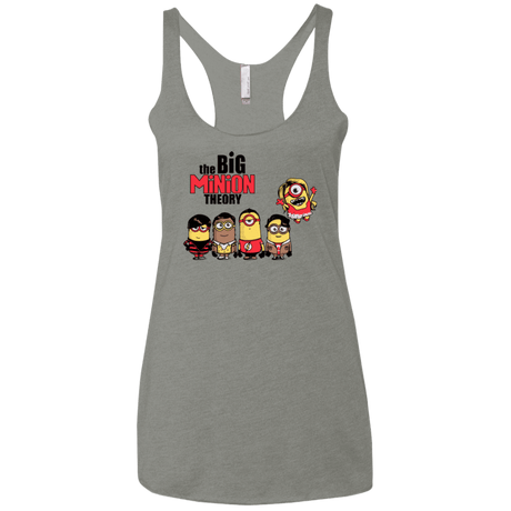 T-Shirts Venetian Grey / X-Small THE BIG MINION THEORY Women's Triblend Racerback Tank