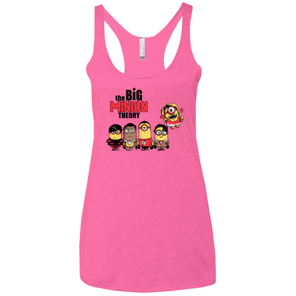 T-Shirts Vintage Pink / X-Small THE BIG MINION THEORY Women's Triblend Racerback Tank