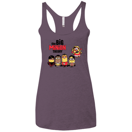 T-Shirts Vintage Purple / X-Small THE BIG MINION THEORY Women's Triblend Racerback Tank