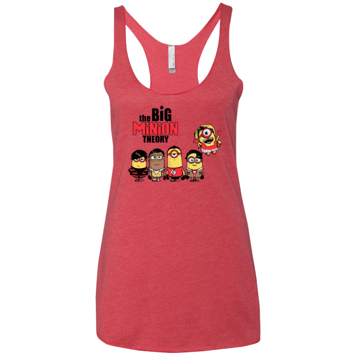 T-Shirts Vintage Red / X-Small THE BIG MINION THEORY Women's Triblend Racerback Tank