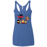 T-Shirts Vintage Royal / X-Small THE BIG MINION THEORY Women's Triblend Racerback Tank