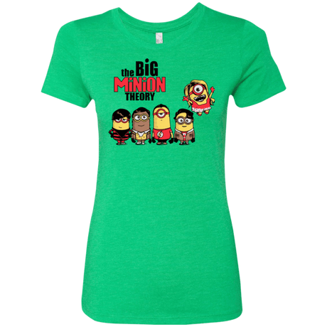 T-Shirts Envy / Small THE BIG MINION THEORY Women's Triblend T-Shirt