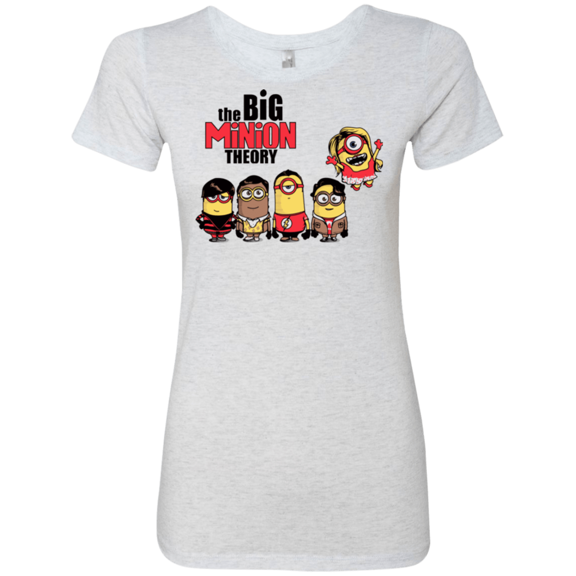 T-Shirts Heather White / Small THE BIG MINION THEORY Women's Triblend T-Shirt