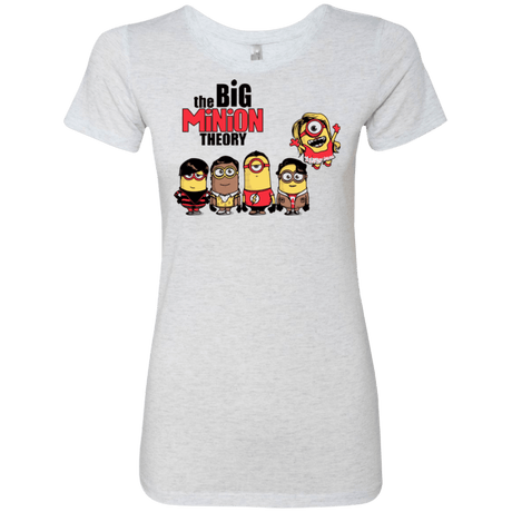 T-Shirts Heather White / Small THE BIG MINION THEORY Women's Triblend T-Shirt