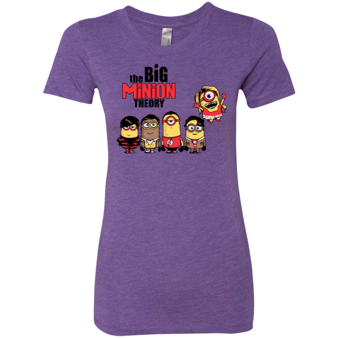 T-Shirts Purple Rush / Small THE BIG MINION THEORY Women's Triblend T-Shirt