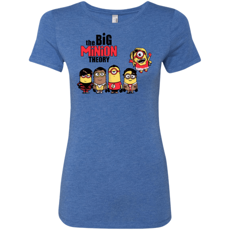 T-Shirts Vintage Royal / Small THE BIG MINION THEORY Women's Triblend T-Shirt