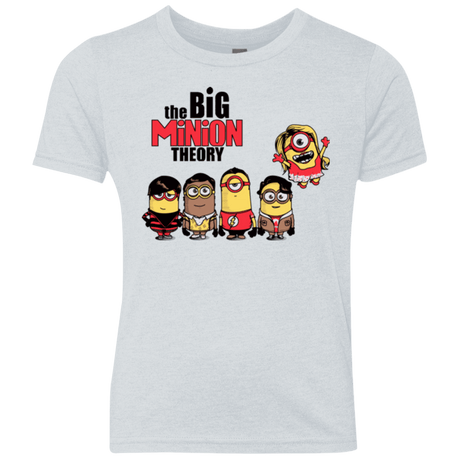 T-Shirts Heather White / YXS THE BIG MINION THEORY Youth Triblend T-Shirt