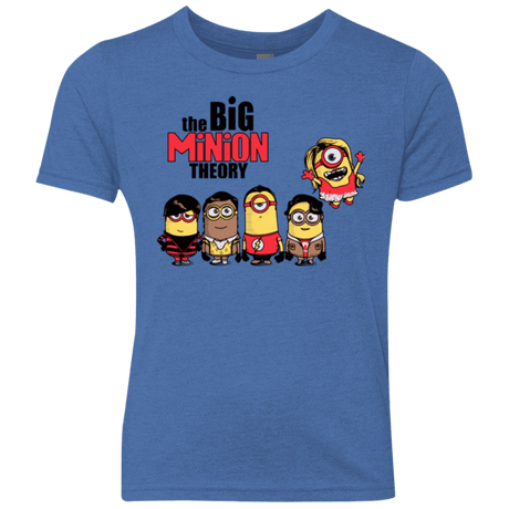 T-Shirts Vintage Royal / YXS THE BIG MINION THEORY Youth Triblend T-Shirt