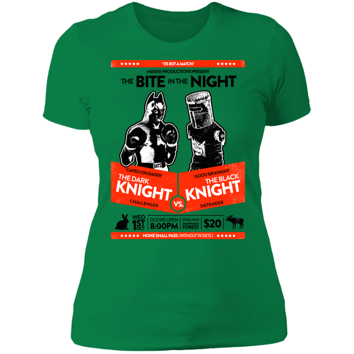 T-Shirts Kelly Green / S The Bite In The Night Women's Premium T-Shirt
