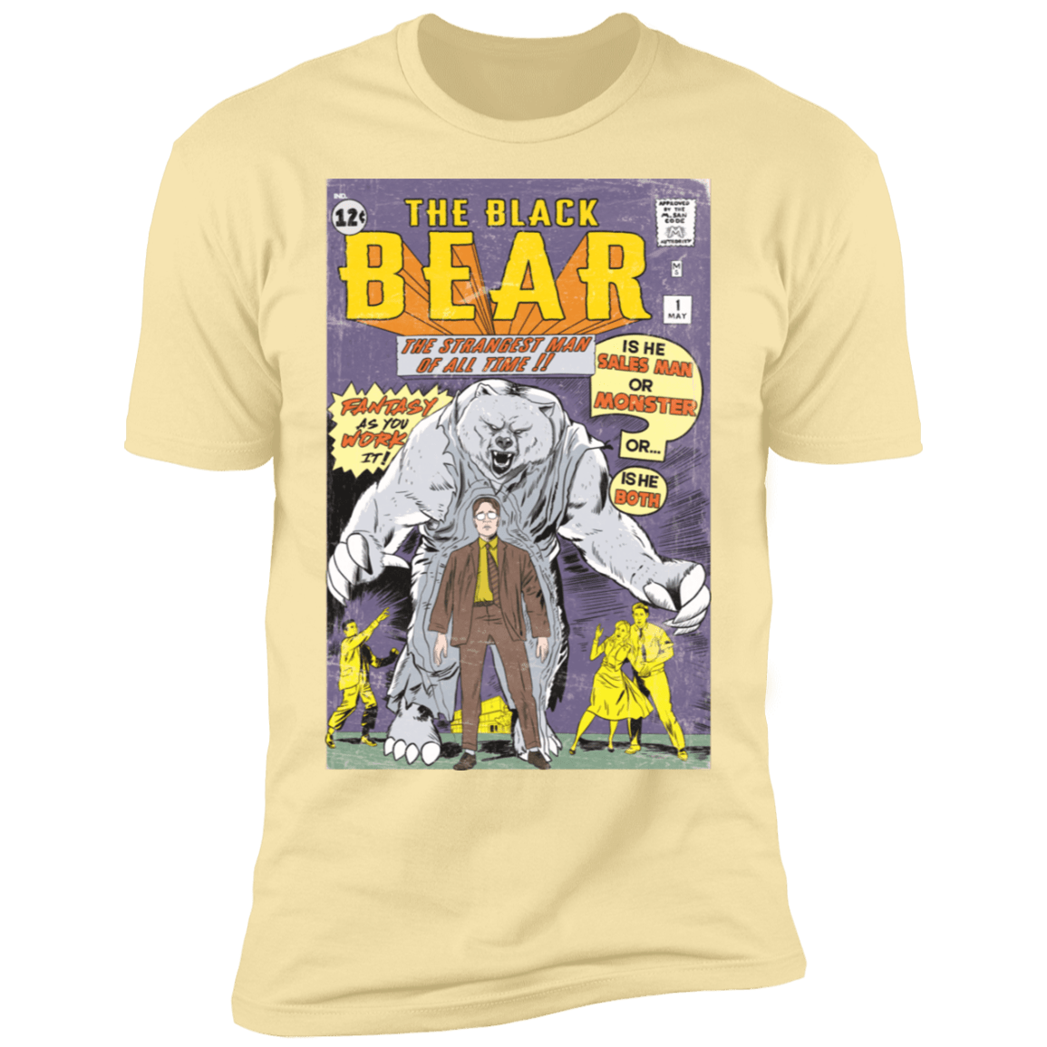 T-Shirts Banana Cream / S The Black Bear Men's Premium T-Shirt