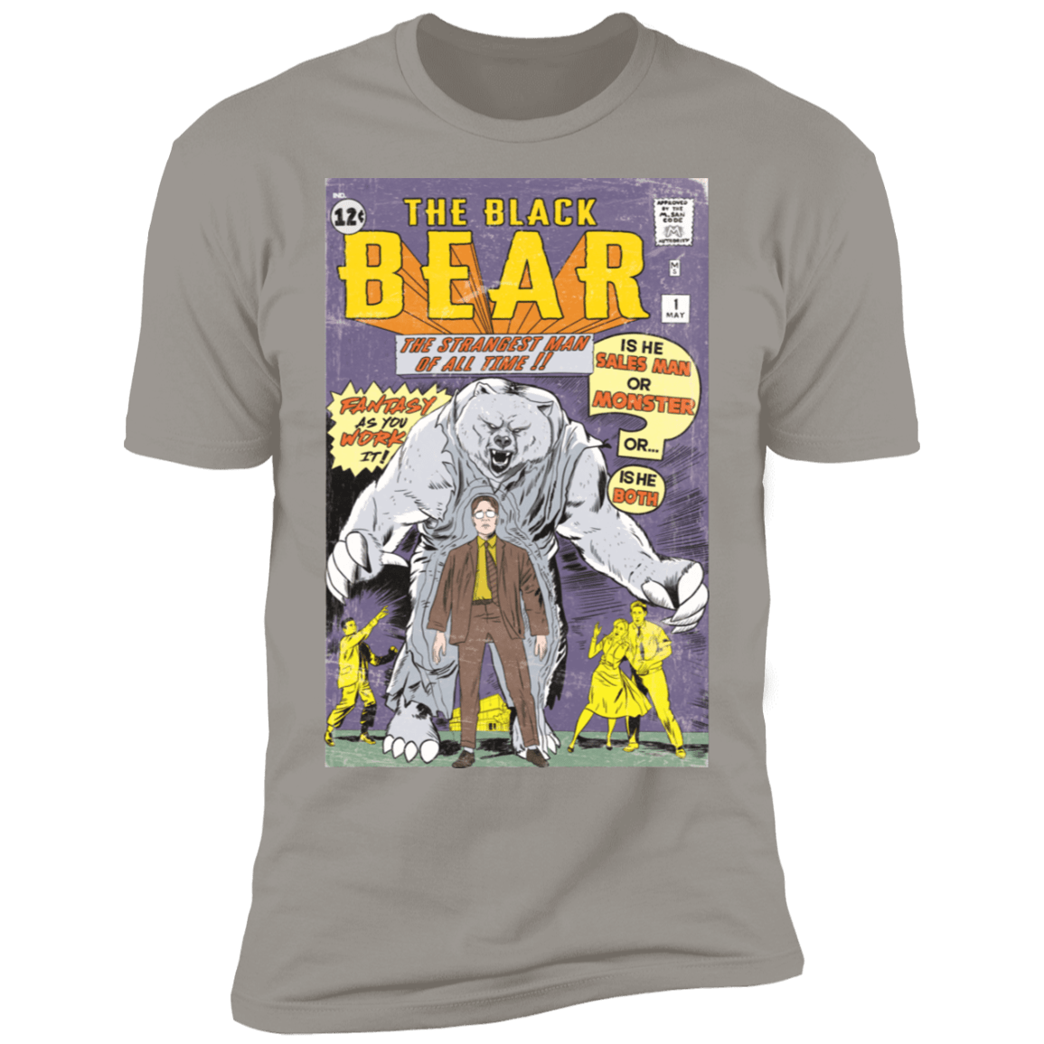 T-Shirts Light Grey / S The Black Bear Men's Premium T-Shirt