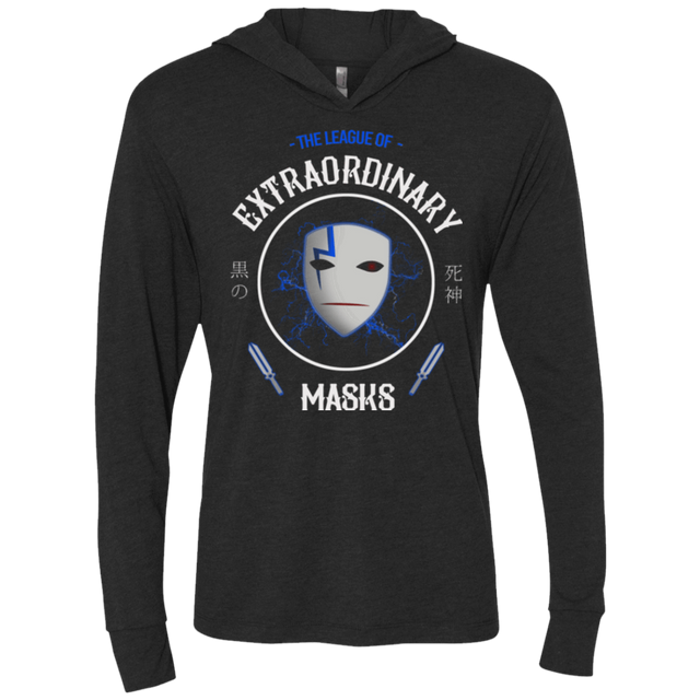 T-Shirts Vintage Black / X-Small The Black Reaper Triblend Long Sleeve Hoodie Tee