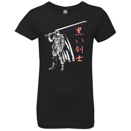 T-Shirts Black / YXS The Black Swordsman Girls Premium T-Shirt