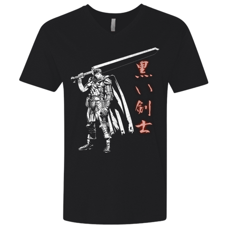 T-Shirts Black / X-Small The Black Swordsman Men's Premium V-Neck