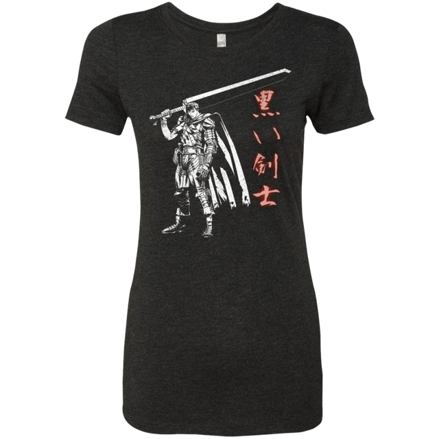 T-Shirts Vintage Black / Small The Black Swordsman Women's Triblend T-Shirt