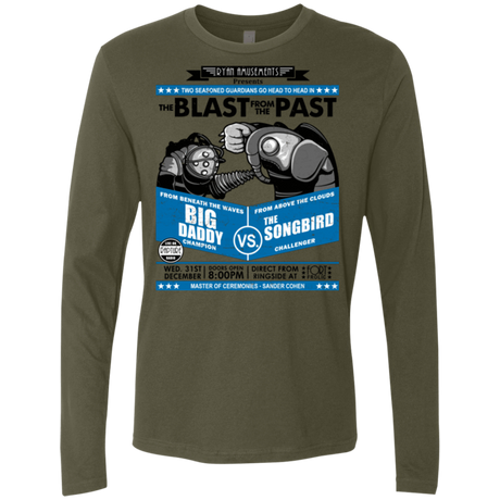 T-Shirts Military Green / Small THE BLAST FROM THE PAST Men's Premium Long Sleeve