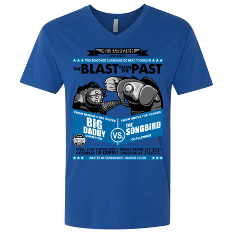 T-Shirts Royal / X-Small THE BLAST FROM THE PAST Men's Premium V-Neck