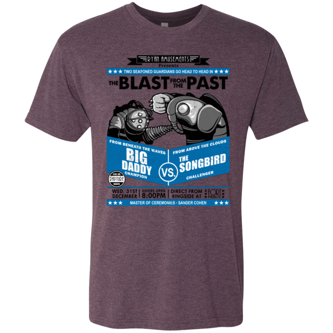 T-Shirts Vintage Purple / Small THE BLAST FROM THE PAST Men's Triblend T-Shirt