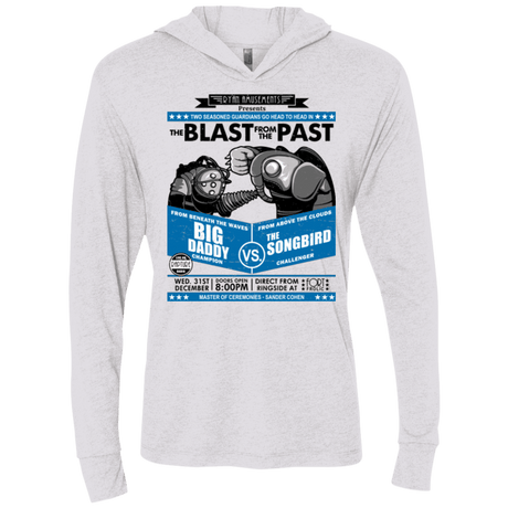 T-Shirts Heather White / X-Small THE BLAST FROM THE PAST Triblend Long Sleeve Hoodie Tee