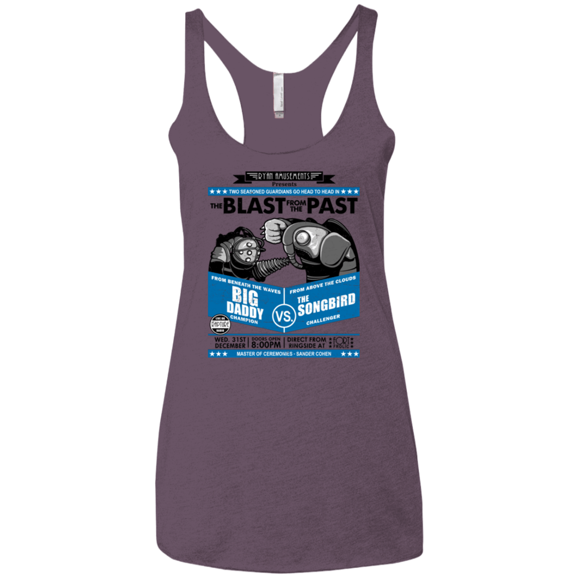 T-Shirts Vintage Purple / X-Small THE BLAST FROM THE PAST Women's Triblend Racerback Tank
