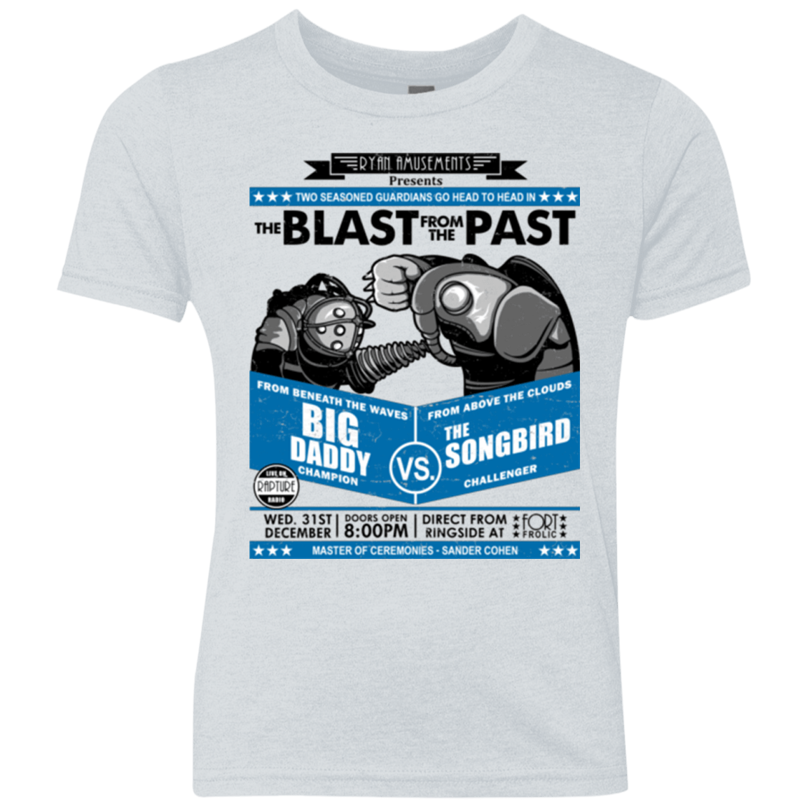 T-Shirts Heather White / YXS THE BLAST FROM THE PAST Youth Triblend T-Shirt