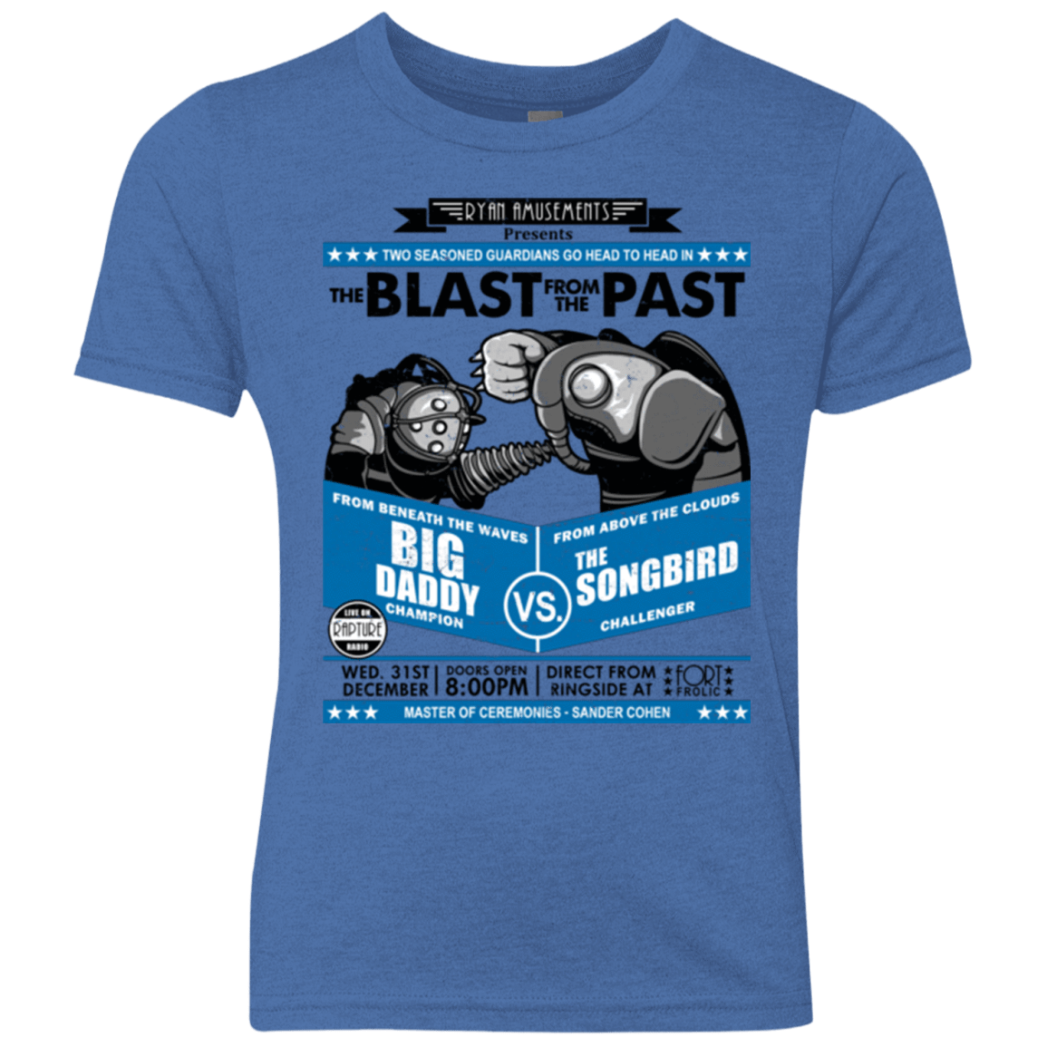 T-Shirts Vintage Royal / YXS THE BLAST FROM THE PAST Youth Triblend T-Shirt