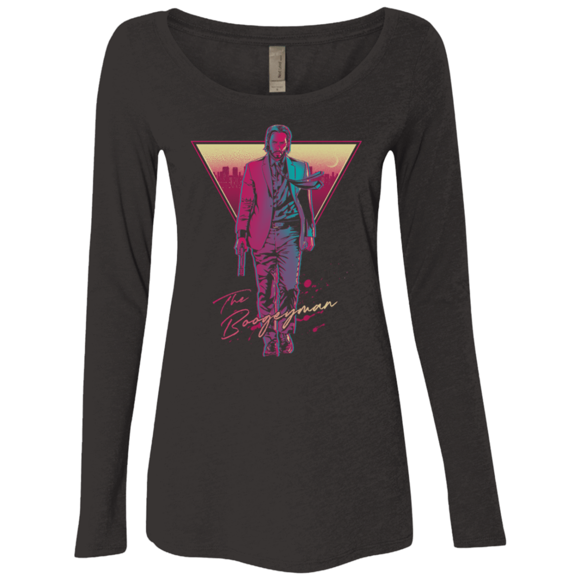 T-Shirts Vintage Black / S The Boogeyman Women's Triblend Long Sleeve Shirt
