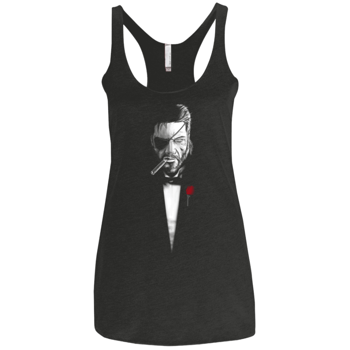 T-Shirts Vintage Black / X-Small The Boss father Women's Triblend Racerback Tank