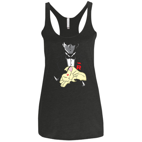 T-Shirts Vintage Black / X-Small The Bossfather Women's Triblend Racerback Tank