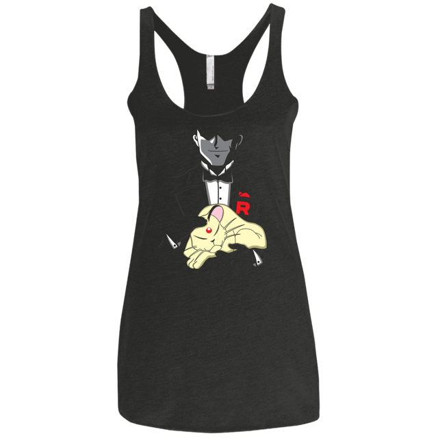 T-Shirts Vintage Black / X-Small The Bossfather Women's Triblend Racerback Tank
