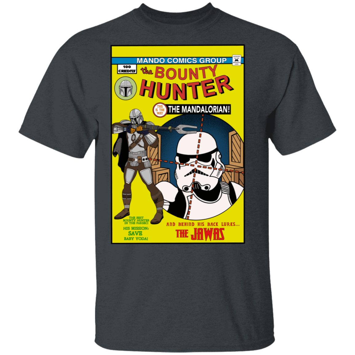 T-Shirts Dark Heather / S The Bounty Hunter Comic T-Shirt