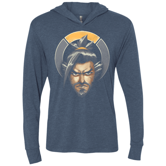 T-Shirts Indigo / X-Small The Bowman Assassin Triblend Long Sleeve Hoodie Tee