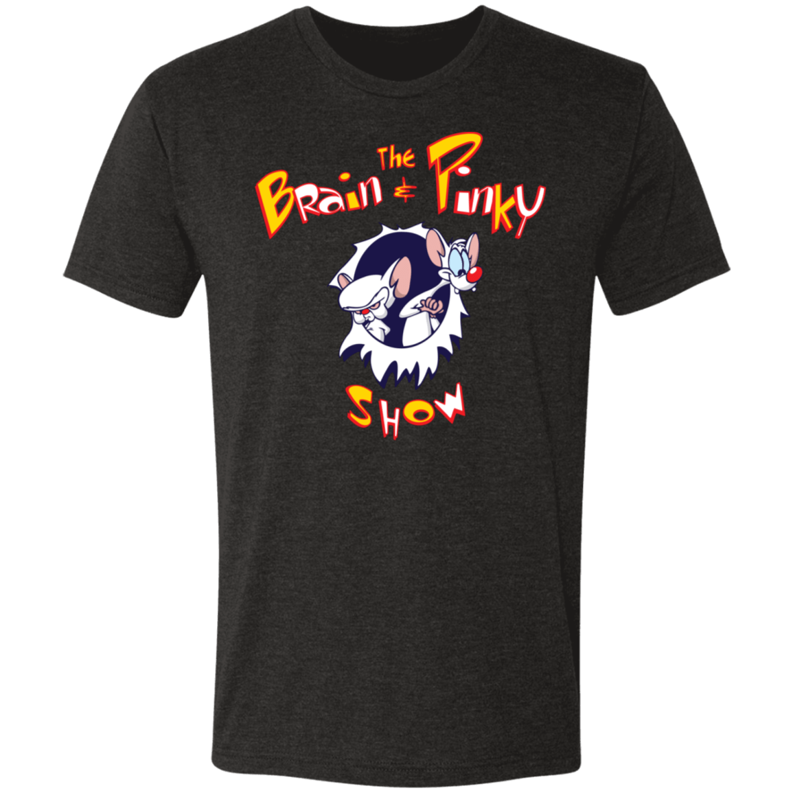 T-Shirts Vintage Black / S The Brain And Pinky Show Men's Triblend T-Shirt