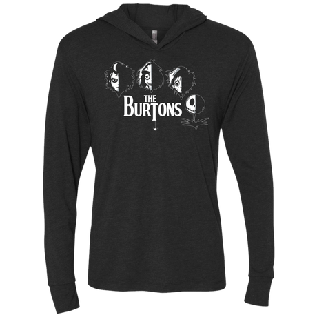 T-Shirts Vintage Black / X-Small The Burtons Triblend Long Sleeve Hoodie Tee