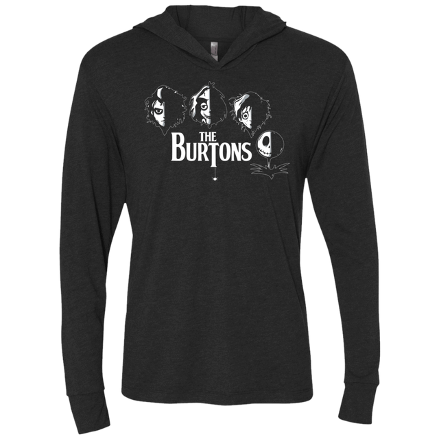 T-Shirts Vintage Black / X-Small The Burtons Triblend Long Sleeve Hoodie Tee