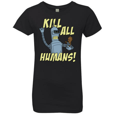 T-Shirts Black / YXS The Button Friends Girls Premium T-Shirt