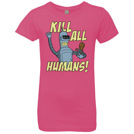 T-Shirts Hot Pink / YXS The Button Friends Girls Premium T-Shirt