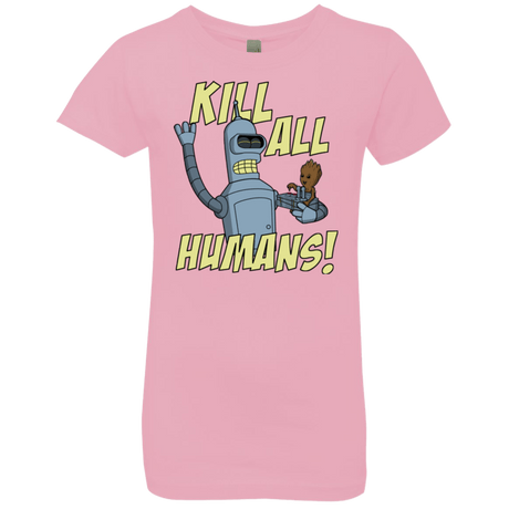 T-Shirts Light Pink / YXS The Button Friends Girls Premium T-Shirt