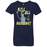 T-Shirts Midnight Navy / YXS The Button Friends Girls Premium T-Shirt