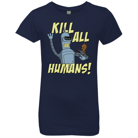 T-Shirts Midnight Navy / YXS The Button Friends Girls Premium T-Shirt