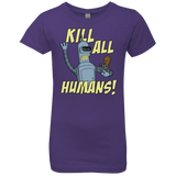 T-Shirts Purple Rush / YXS The Button Friends Girls Premium T-Shirt