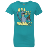 T-Shirts Tahiti Blue / YXS The Button Friends Girls Premium T-Shirt