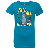 T-Shirts Turquoise / YXS The Button Friends Girls Premium T-Shirt